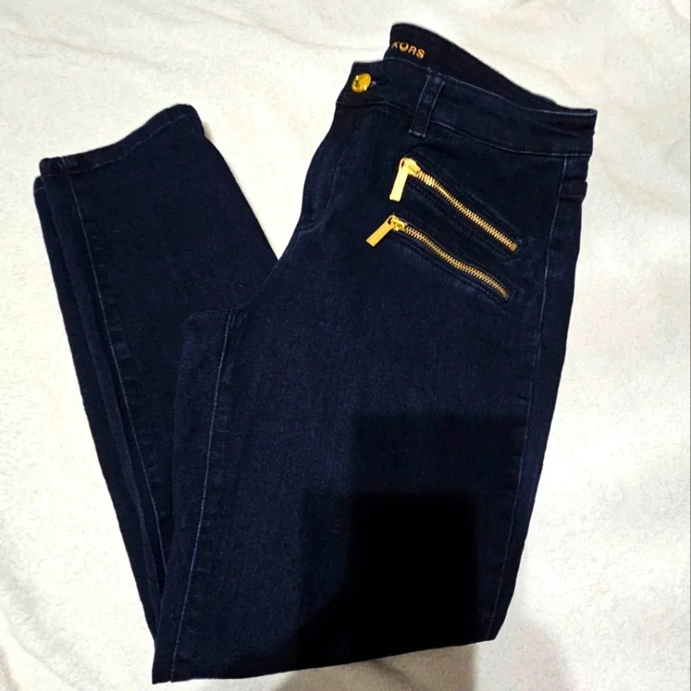 Michael kors overdyed indigo basics skinny denim jeggings size 10